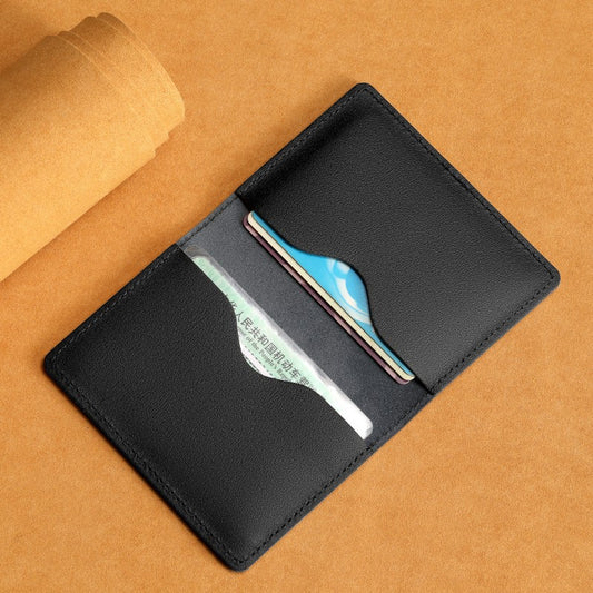 Ultra-thin Cowhide Card Holder Men And Women