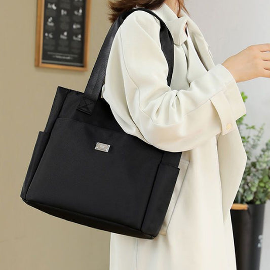 Women's Fashion Tote Oxford Cloth Light Canvas Crossbody Bag Versatile Large Capacity